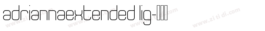 adriannaextended lig字体转换